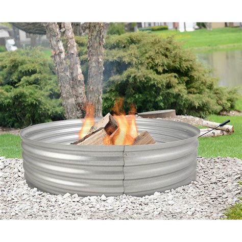 Buy Pleasant Hearth Infinity <b>Galvanized</b> <b>Fire</b> <b>Ring</b>, Steel, OFW815FR at Tractor Supply Co. . 72 inch galvanized fire ring